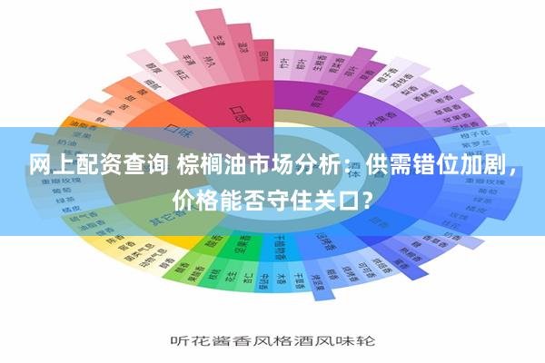 网上配资查询 棕榈油市场分析：供需错位加剧，价格能否守住关口？