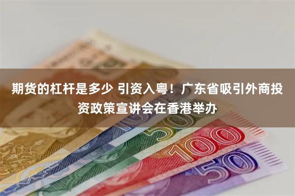 期货的杠杆是多少 引资入粤！广东省吸引外商投资政策宣讲会在香港举办