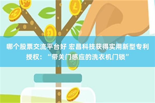 哪个股票交流平台好 宏昌科技获得实用新型专利授权：“带关门感应的洗衣机门锁”