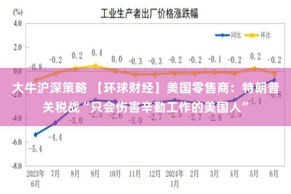 大牛沪深策略 【环球财经】美国零售商：特朗普关税战“只会伤害辛勤工作的美国人”